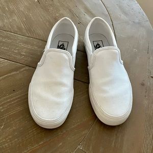Women’s white vans, size women’s 7